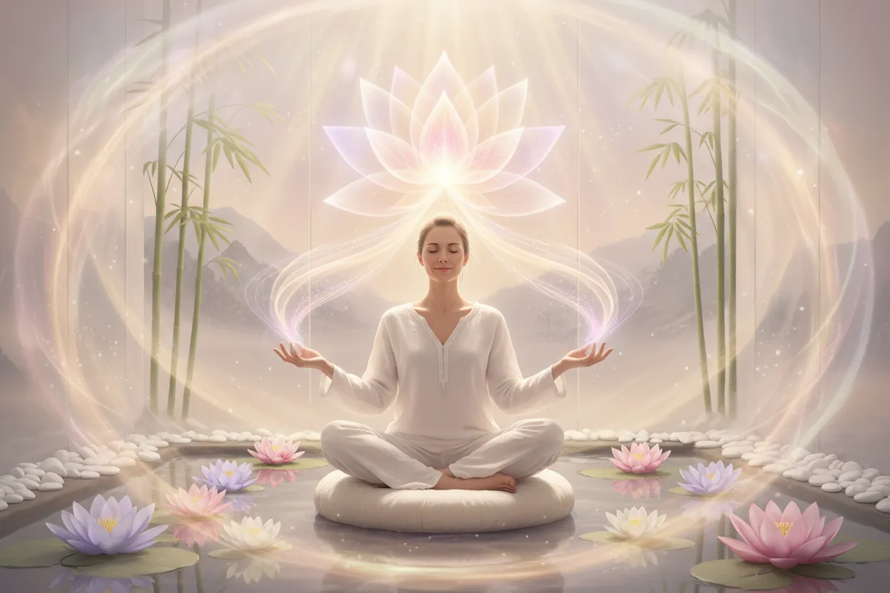 Patricia, magnétiseuse et énergéticienne près de Bordeaux, lors d'une séance.